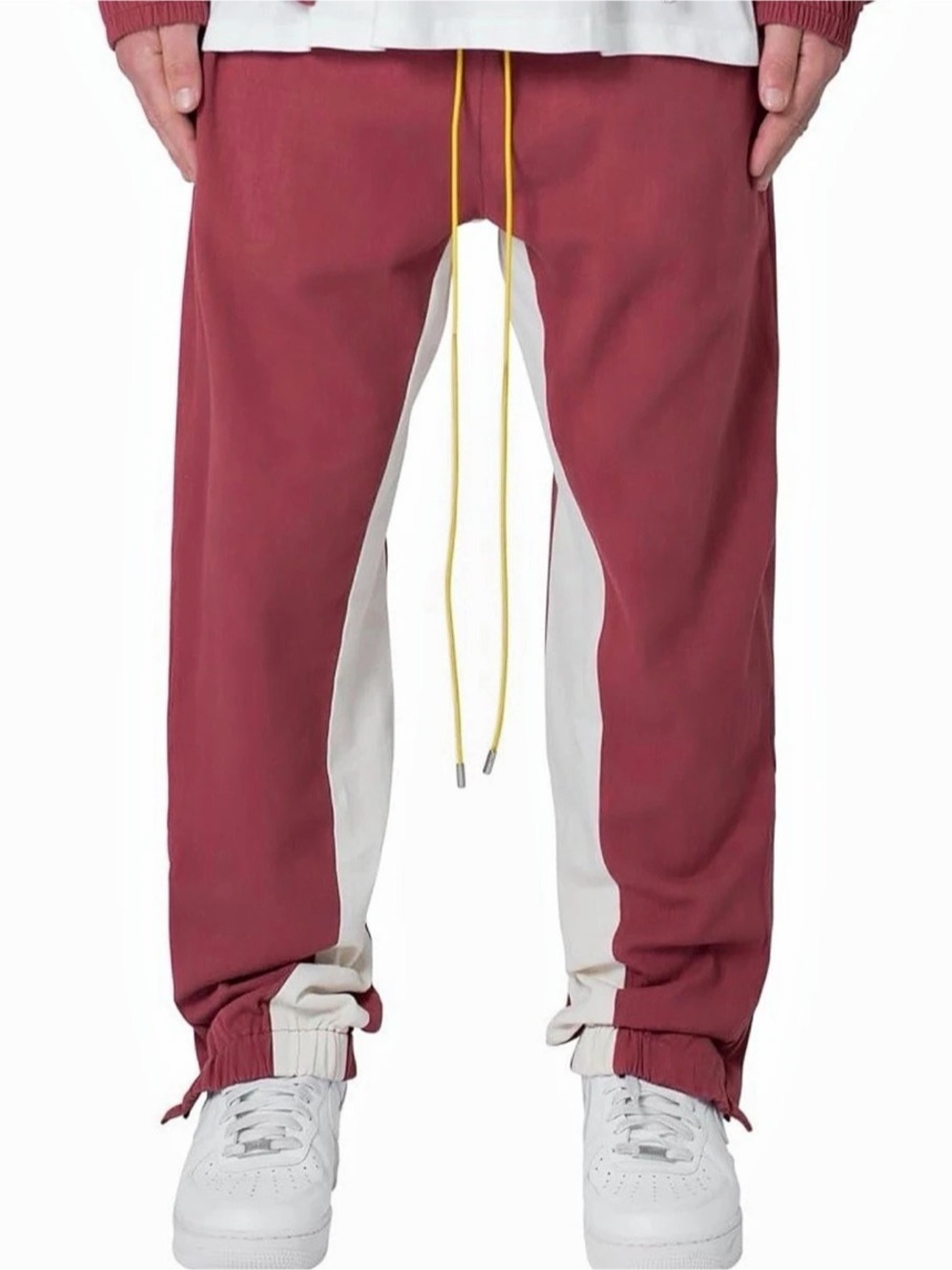 NWT Large mnml Twill Racing Pants Rust Relaxed Fit Cotton M2023-P980